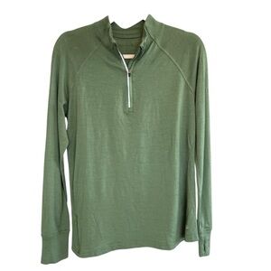 Iguana Men’s Wool Blend Baselayer 1/4 Zip Pullover Shirt Casual Outdoor Hiking